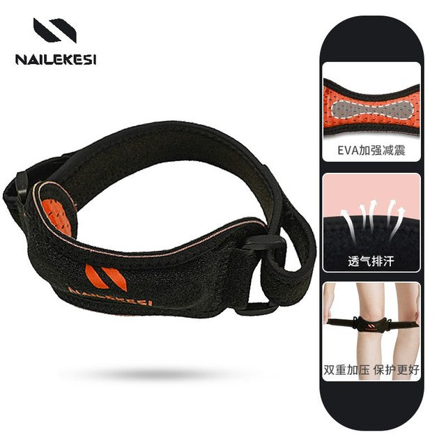 Knee Brace with Compression and Shock Absorption for Sports